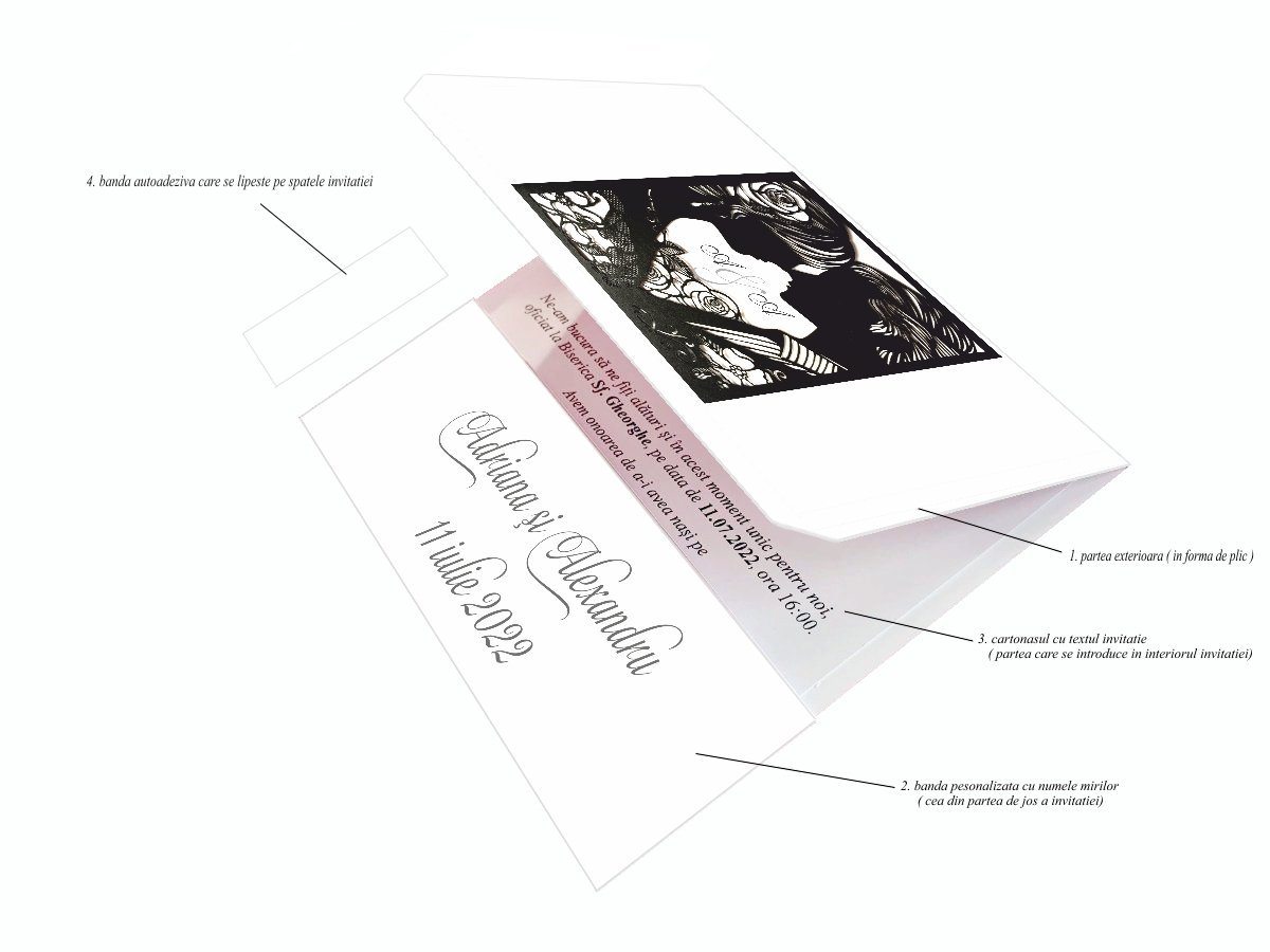 Invitatii nunta cod Miraj-20351 - MirajulNuntii.ro
