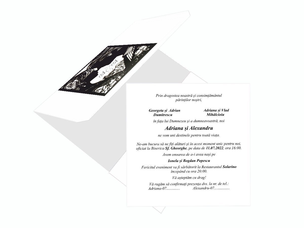 Invitatii nunta cod Miraj-20351 - MirajulNuntii.ro