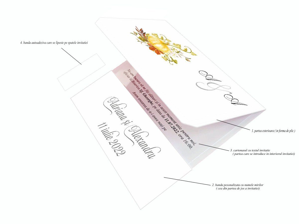 Invitatii nunta cod Miraj-20751 - MirajulNuntii.ro