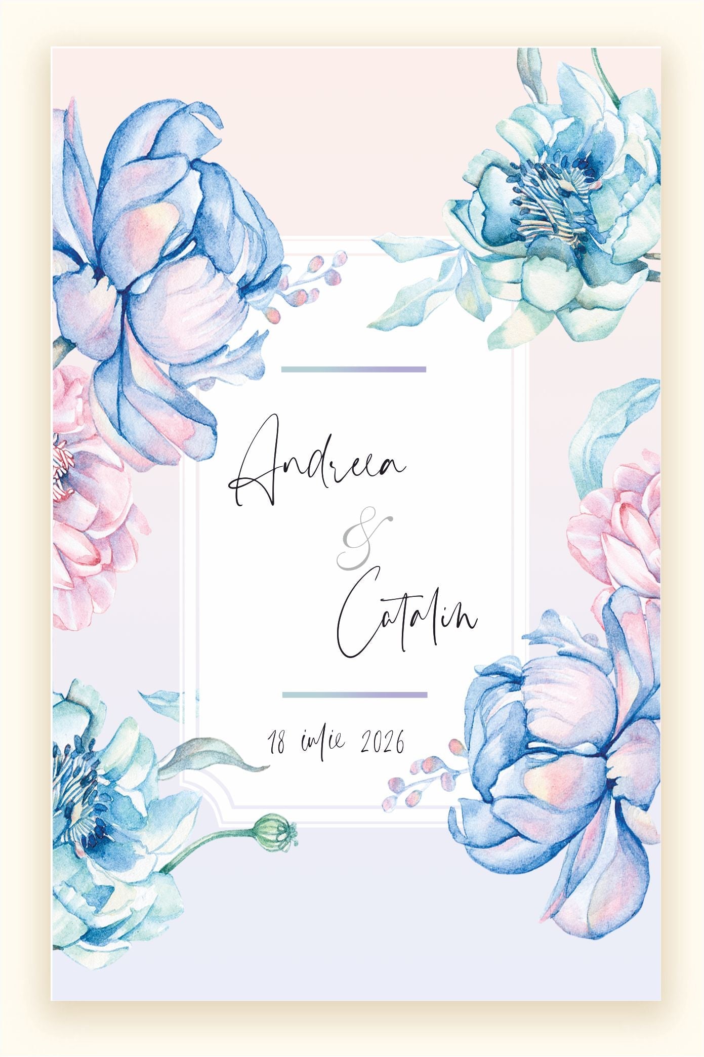 Invitatie NUNTA Digitala - cod 5031 - MirajulNuntii.ro
