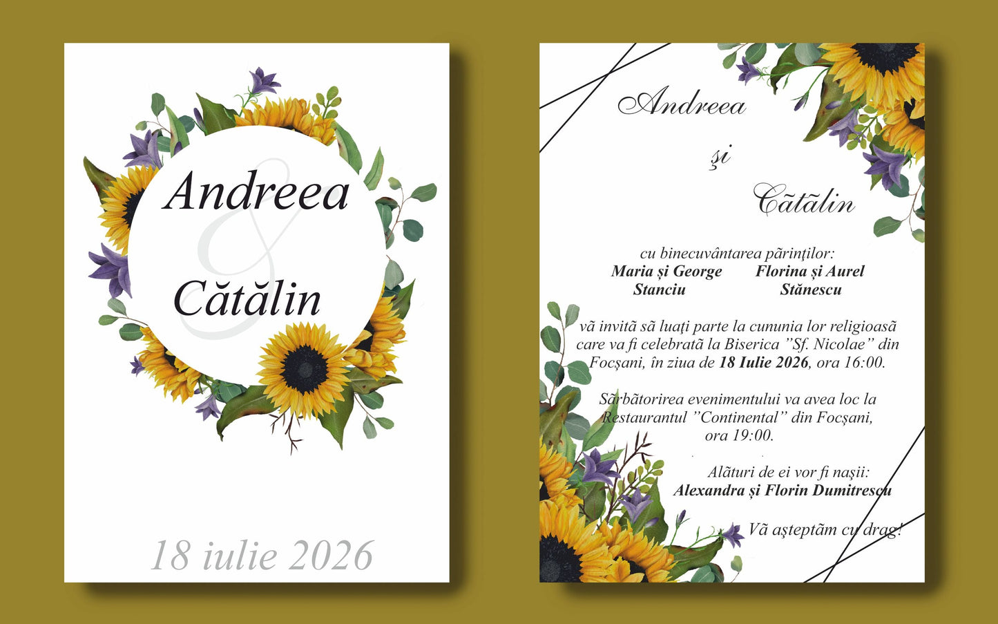 Invitatie NUNTA Digitala - cod 5041 - MirajulNuntii.ro