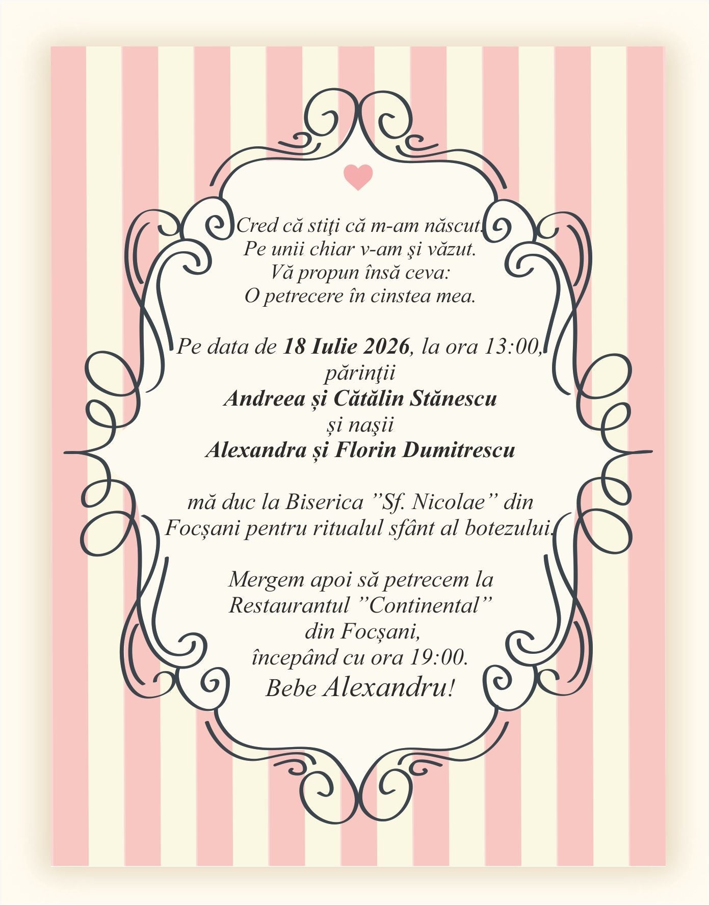 Invitatie BOTEZ Digitala - cod 6002 - MirajulNuntii.ro