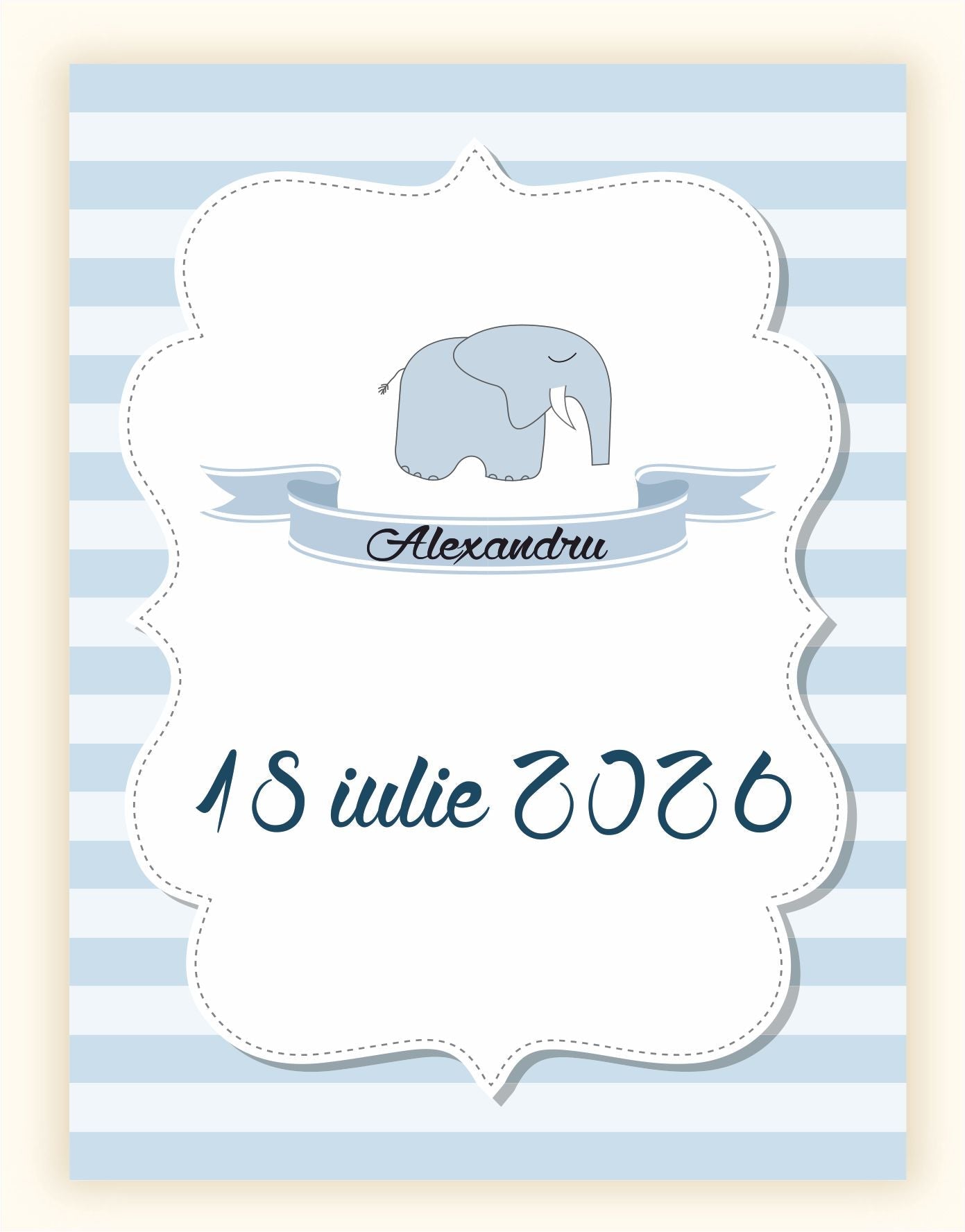 Invitatie BOTEZ Digitala - cod 6003 - MirajulNuntii.ro