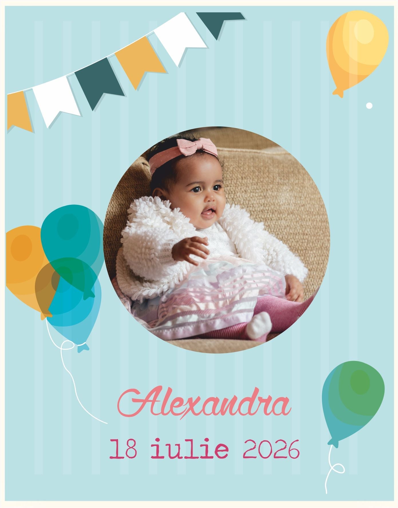 Invitatie BOTEZ Digitala - cod 6014 - MirajulNuntii.ro