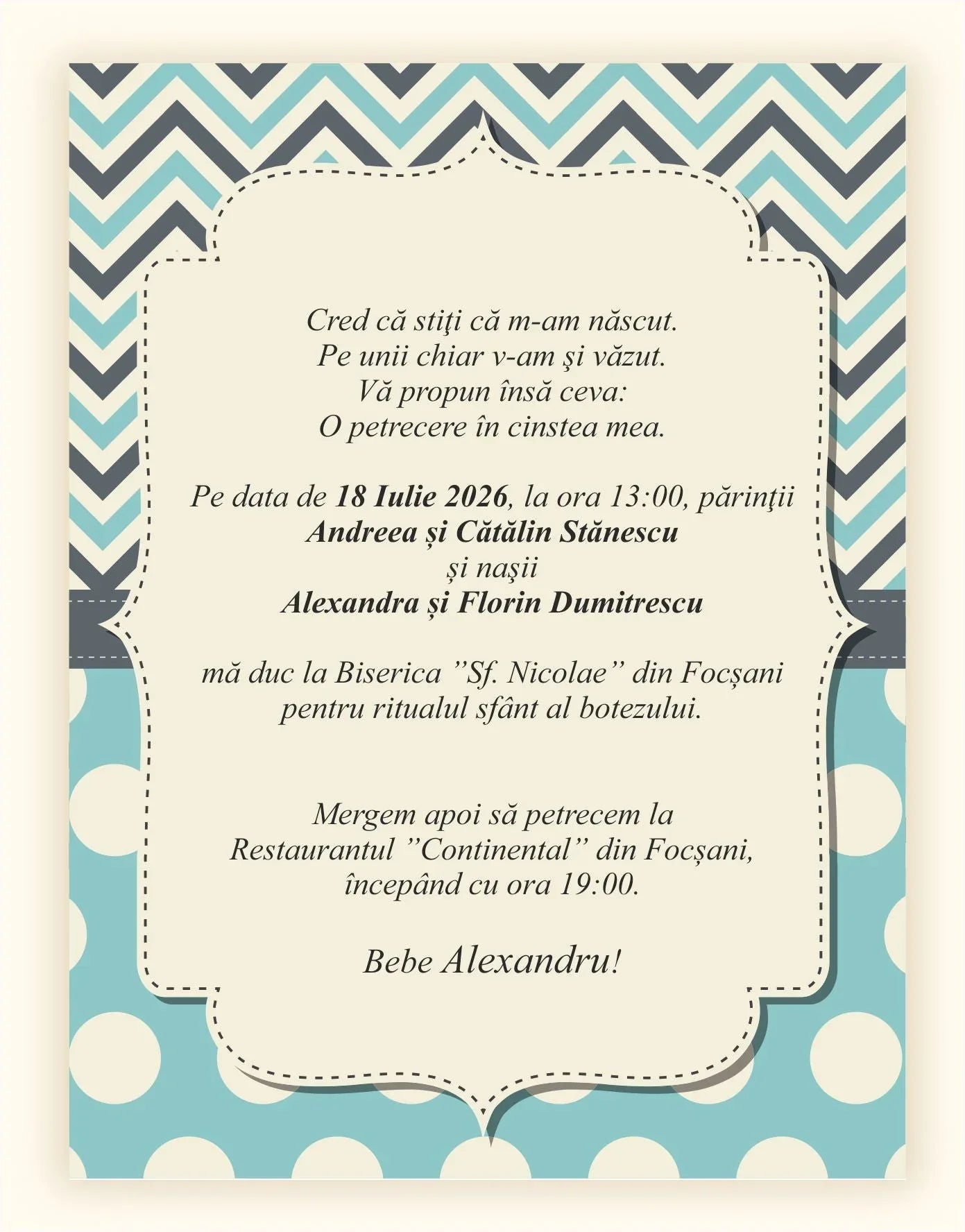 Invitatie BOTEZ Digitala - cod 6016 - MirajulNuntii.ro