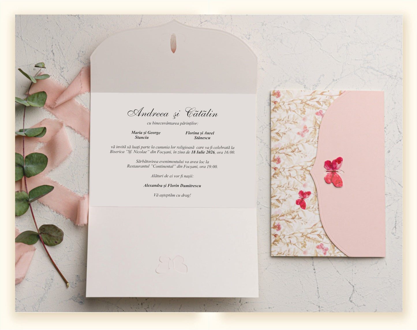 Invitatie NUNTA Digitala - cod 9107 Ekonom - MirajulNuntii.ro