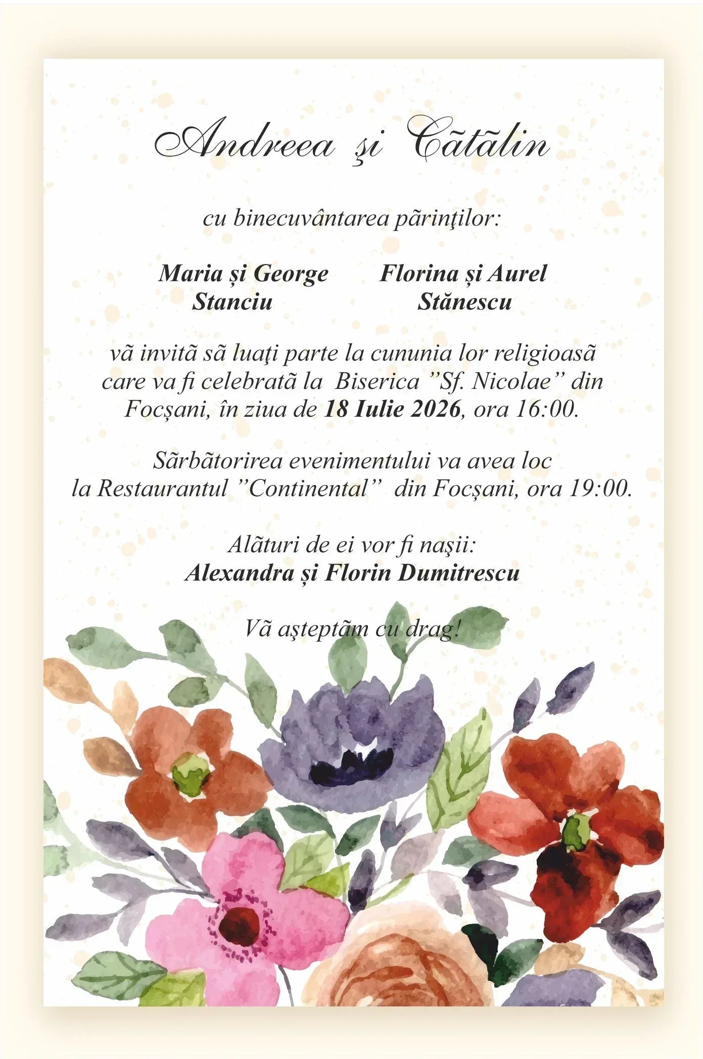 Invitatie NUNTA Digitala - cod 5018 - MirajulNuntii.ro