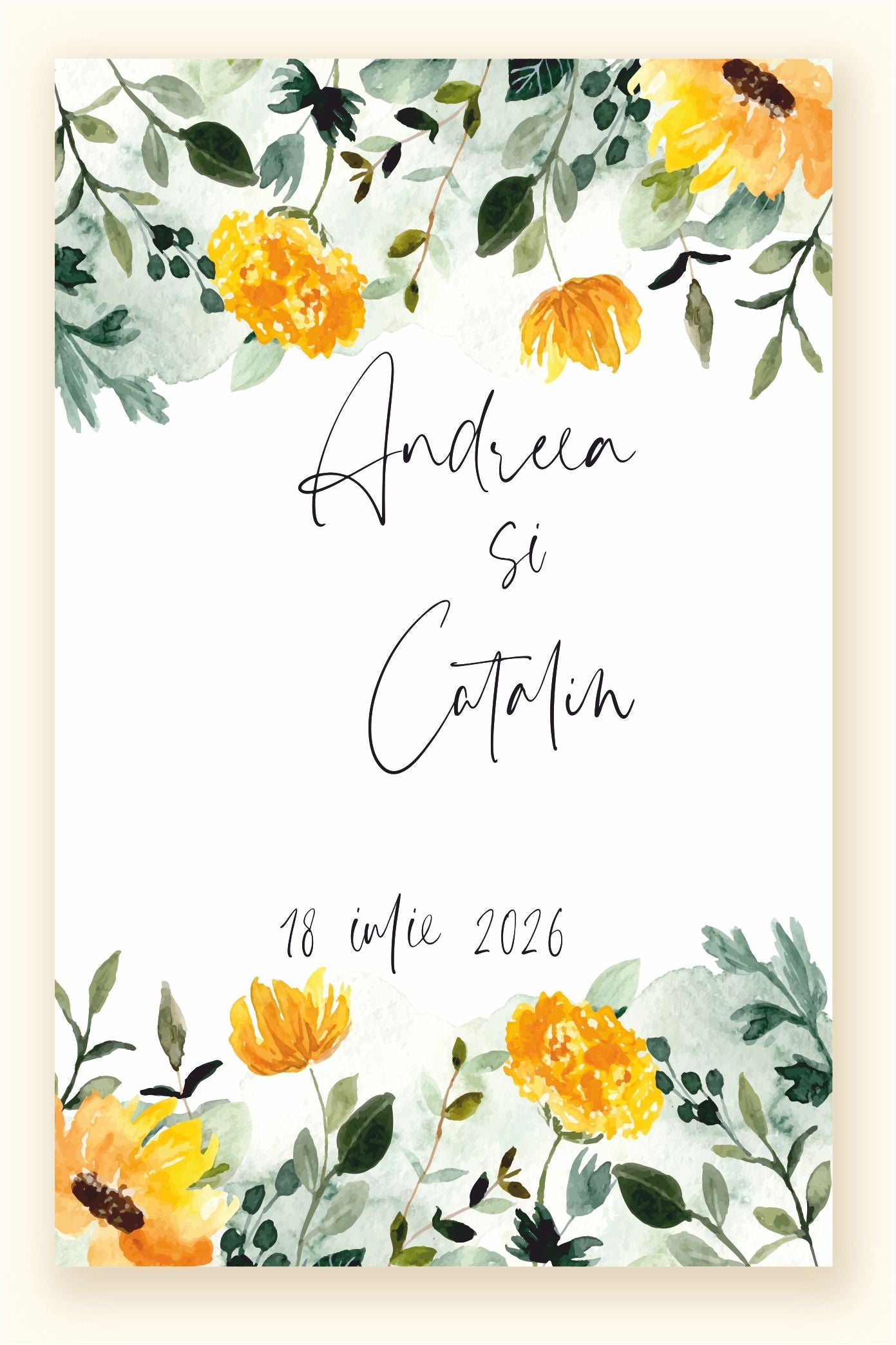 Invitatie NUNTA Digitala - cod 5019 - MirajulNuntii.ro
