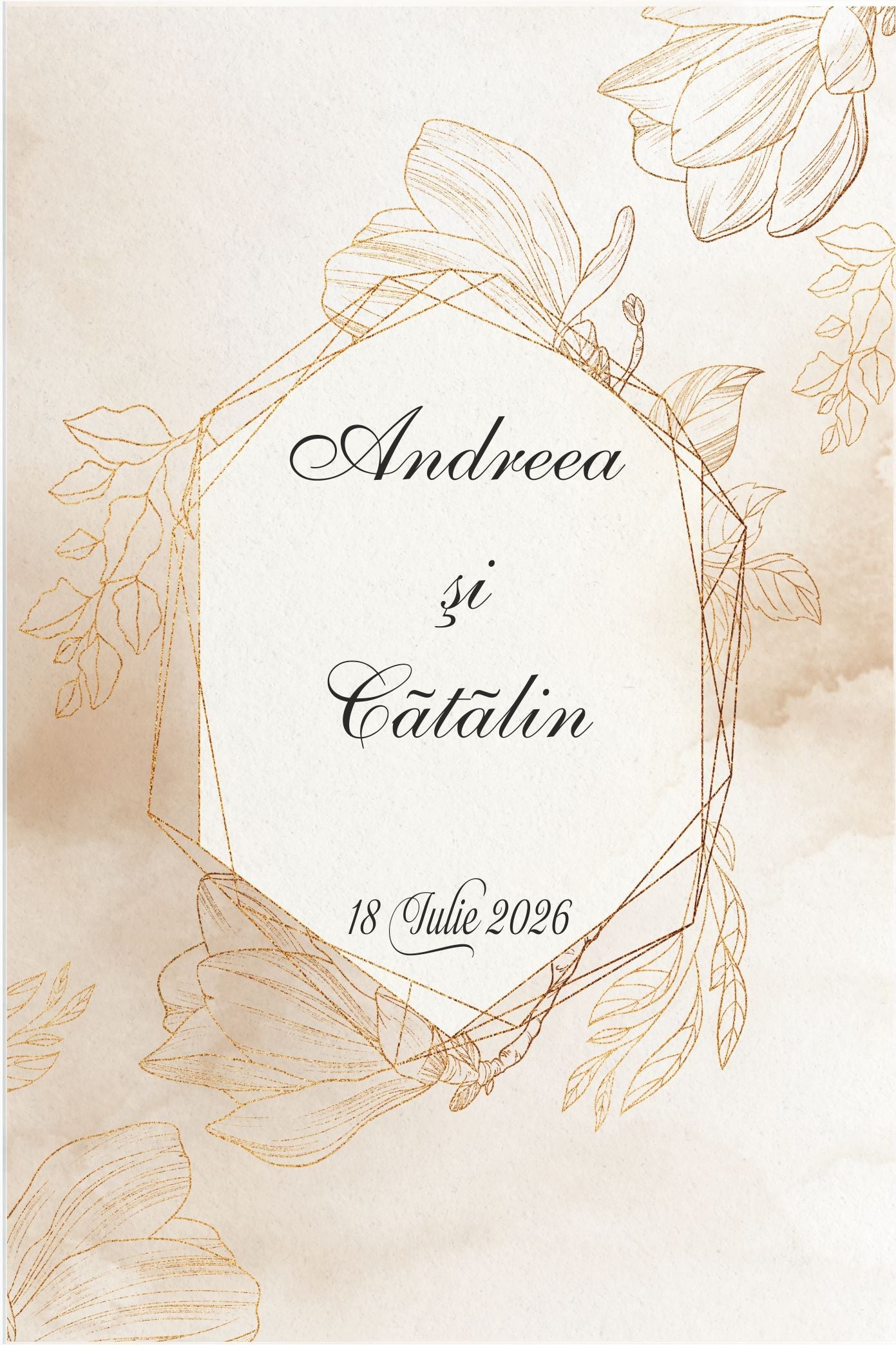 Invitatie NUNTA Digitala - cod 5023 - MirajulNuntii.ro