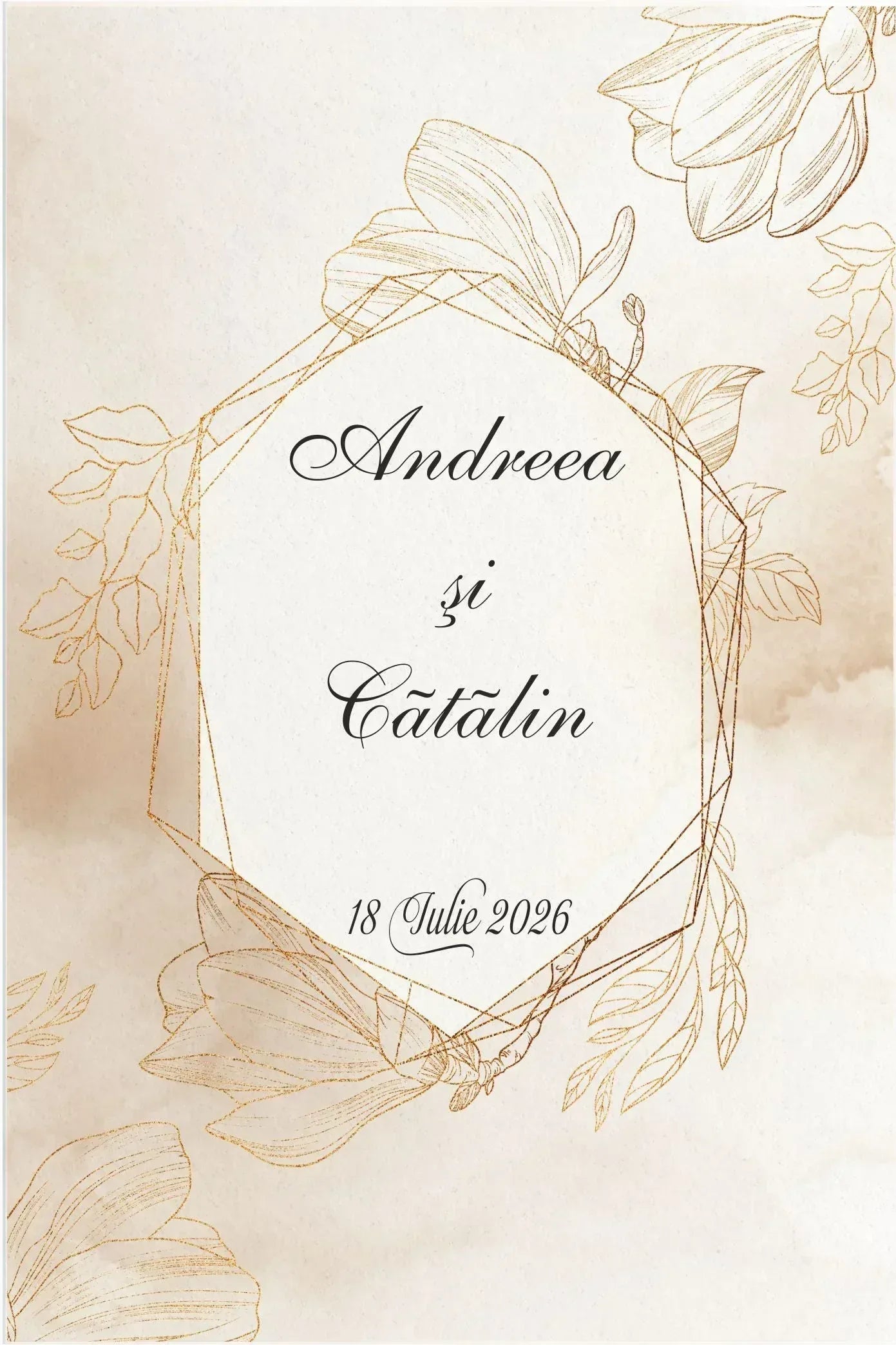 Invitatie NUNTA Digitala - cod 5023 - MirajulNuntii.ro