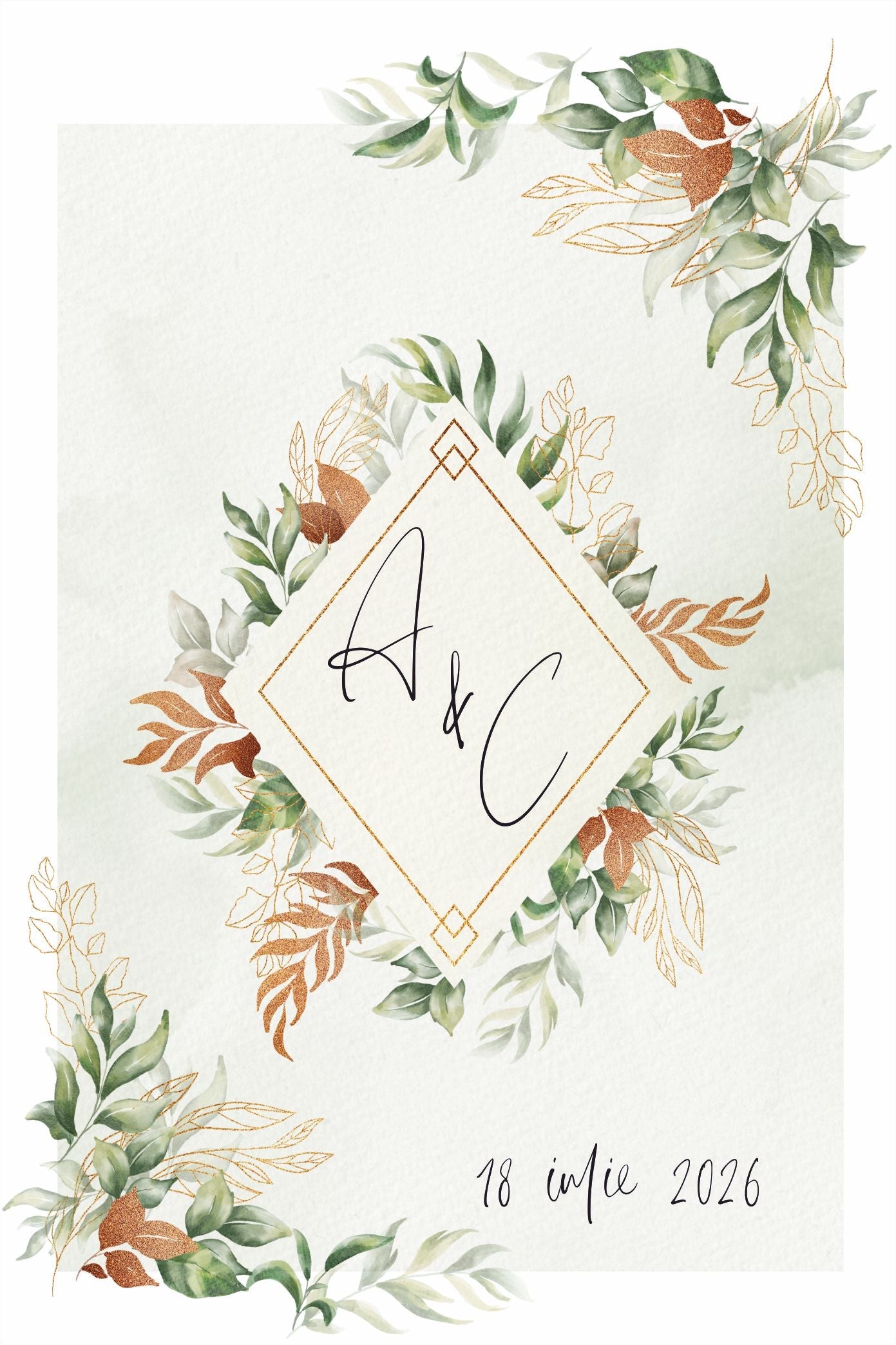 Invitatie NUNTA Digitala - cod 5024 - MirajulNuntii.ro