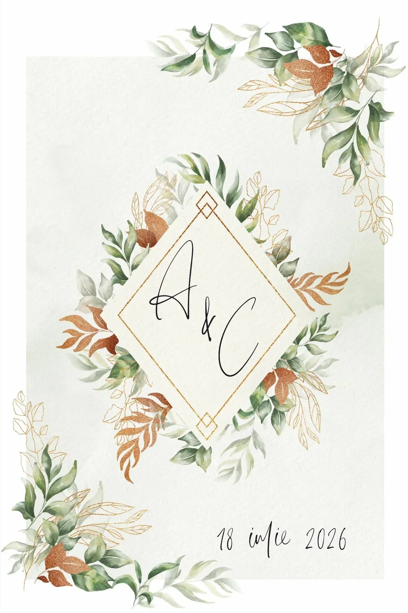 Invitatie NUNTA Digitala - cod 5024 - MirajulNuntii.ro