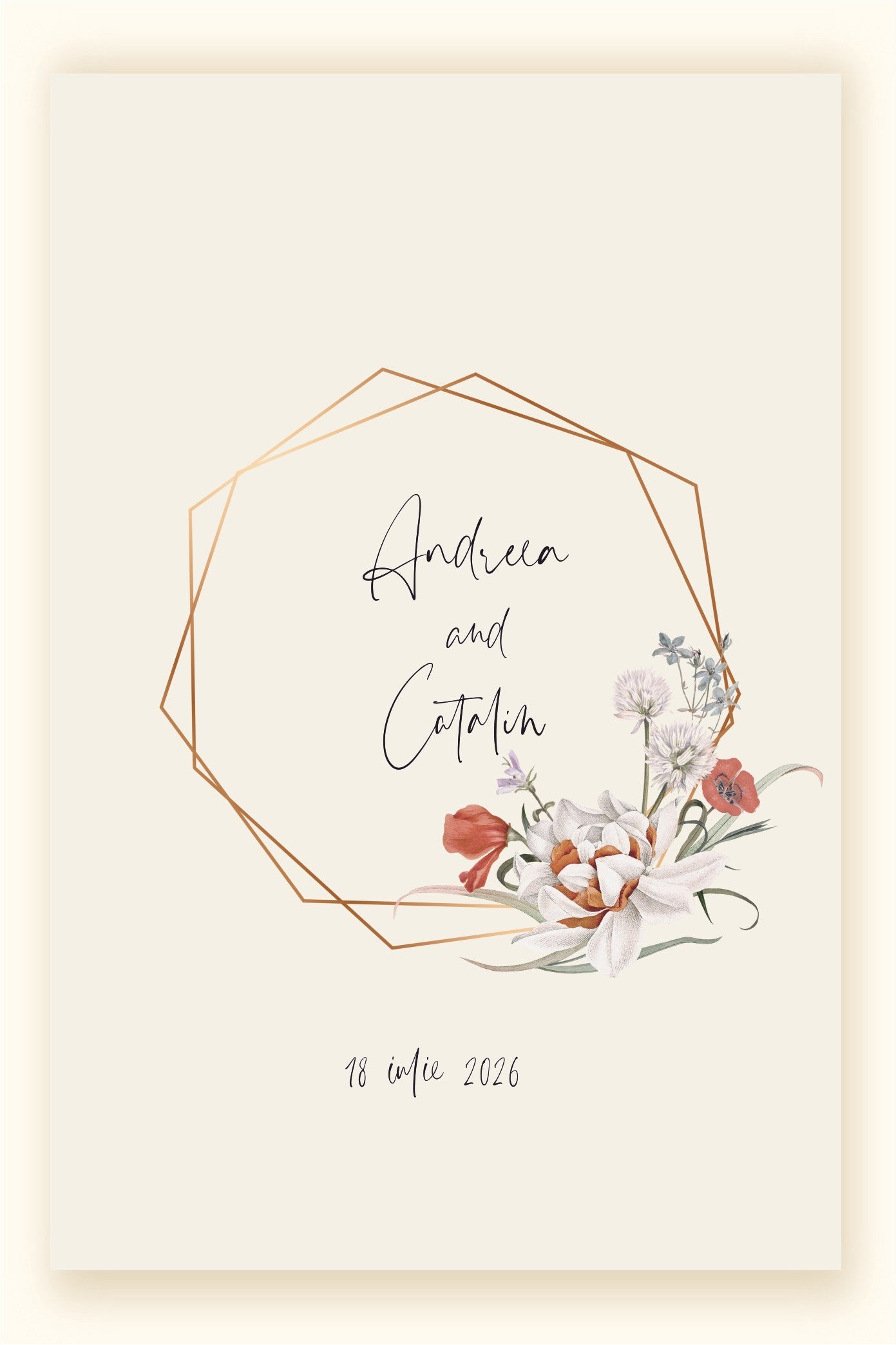 Invitatie NUNTA Digitala - cod 5025 - MirajulNuntii.ro