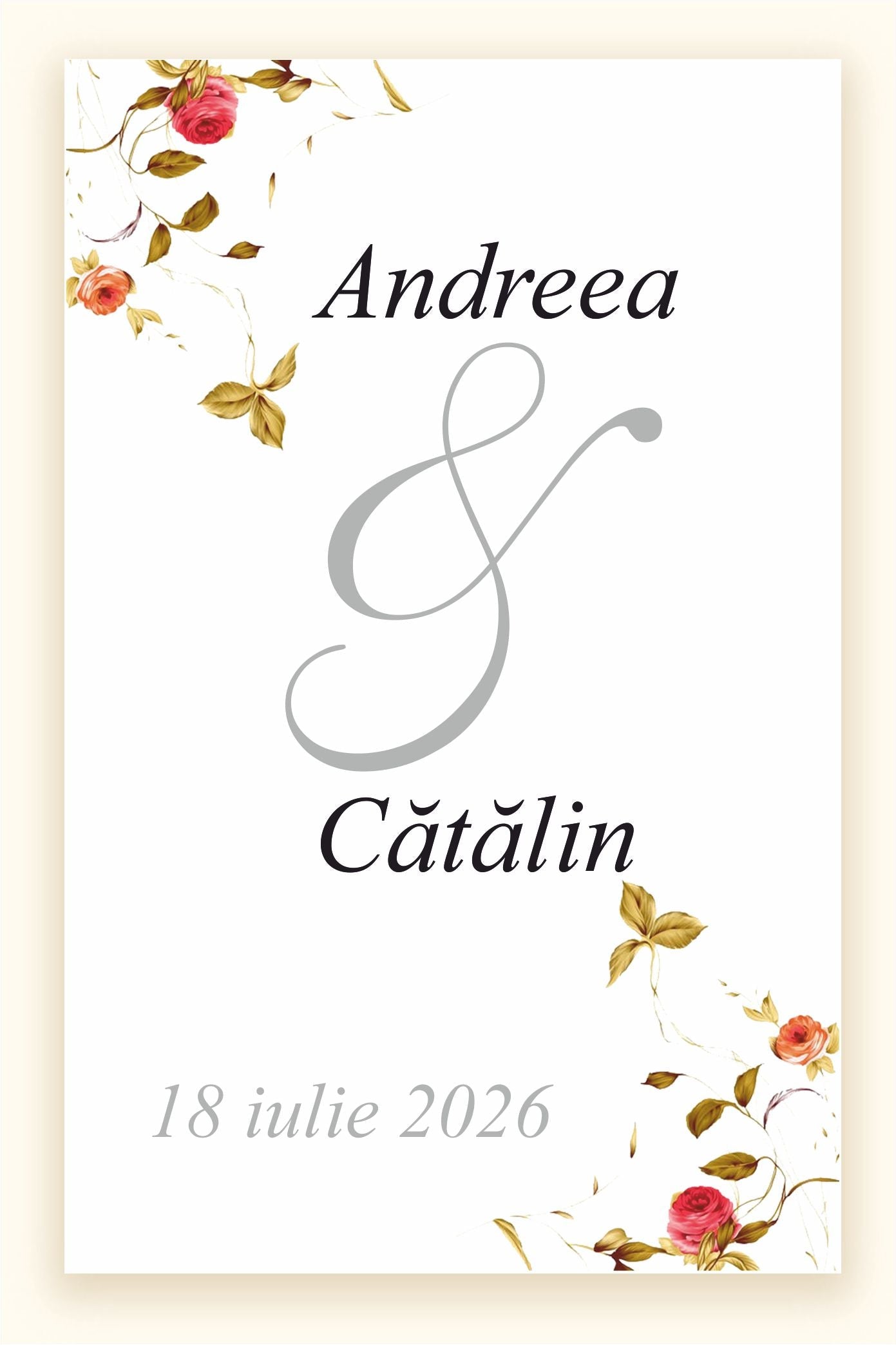 Invitatie NUNTA Digitala - cod 5027 - MirajulNuntii.ro