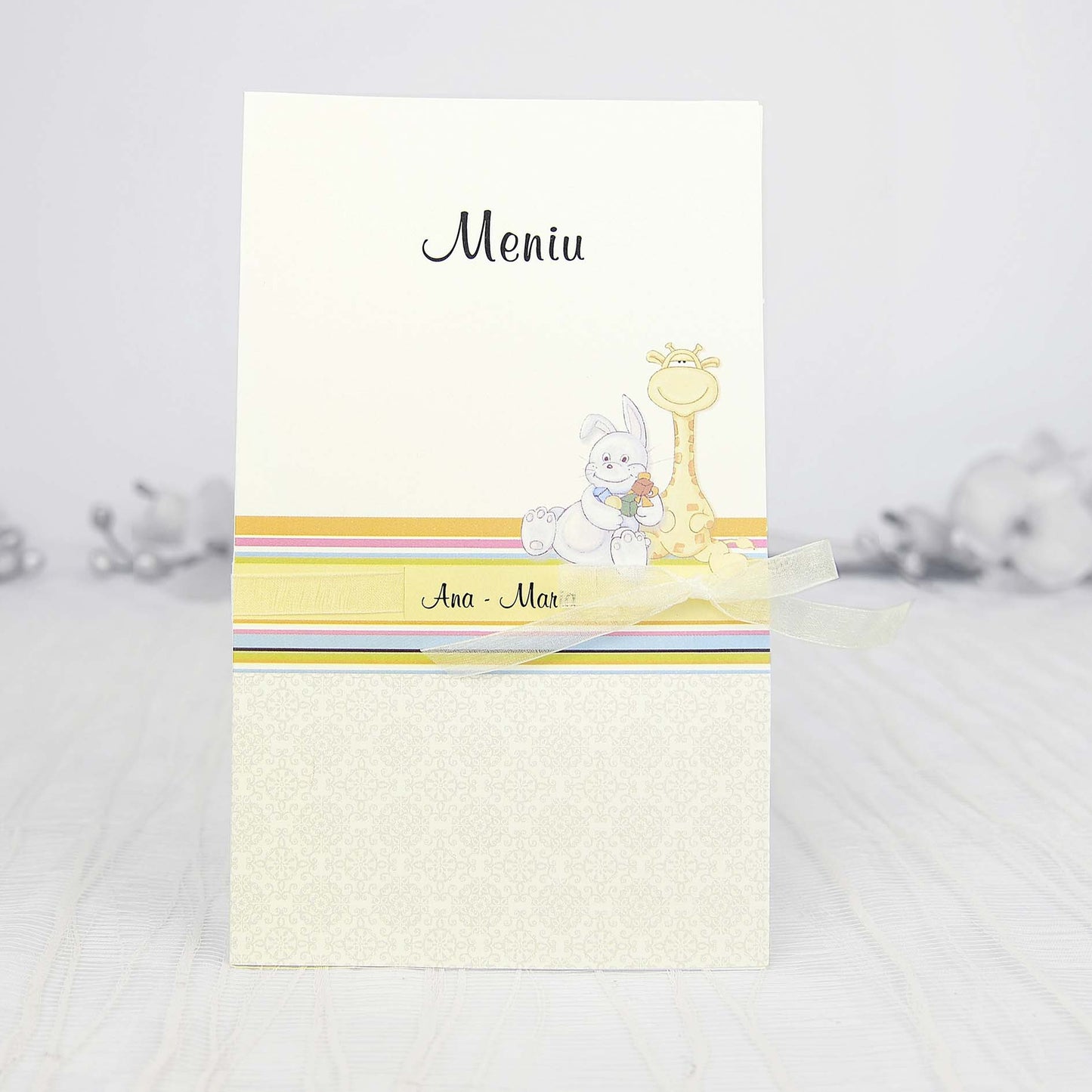 Meniu-botez cod Deluxe-3207 - MirajulNuntii.ro