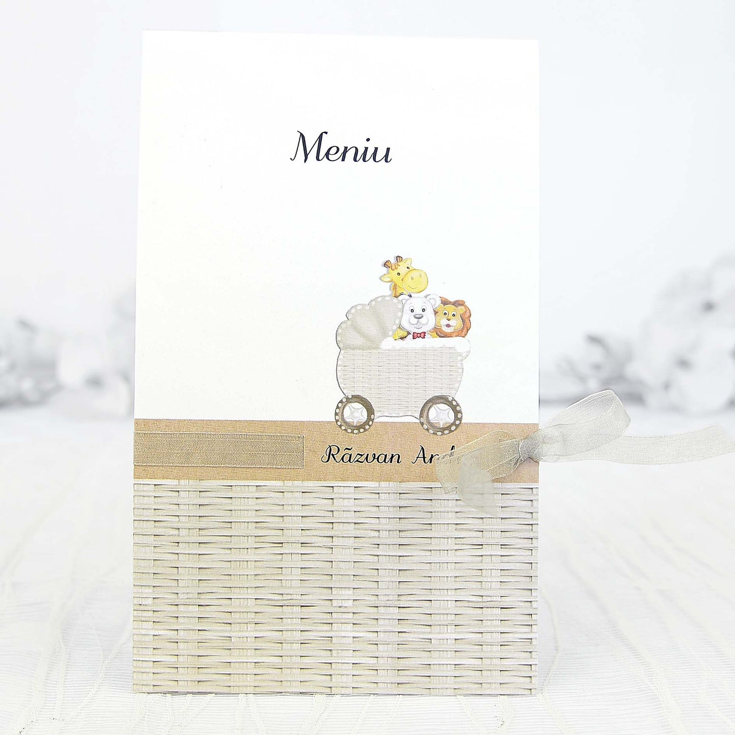 Meniu-botez cod Deluxe-3515 - MirajulNuntii.ro