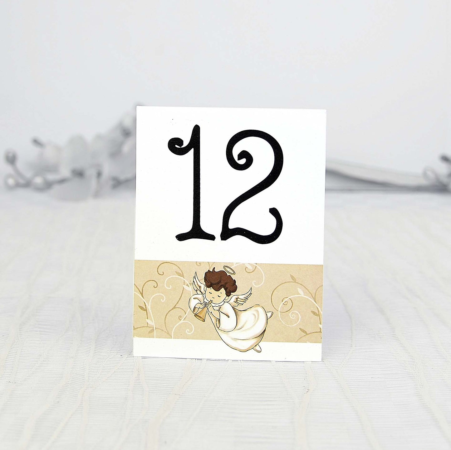 Numar de masa-botez cod Deluxe-1318 - MirajulNuntii.ro