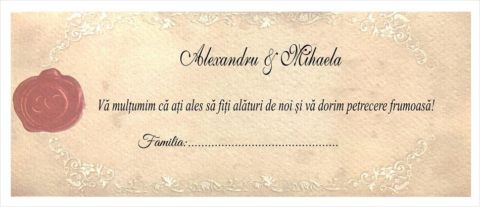 Plic de bani nunta cod "Miraj 5302" - MirajulNuntii.ro