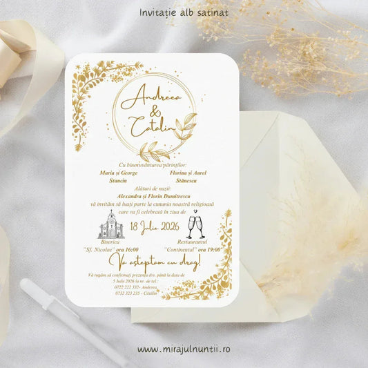 invitatie nunta - Cum să Alegi Invitația de Nuntă Perfectă: De ce Codul Magnific C.13-10013 Este Unic