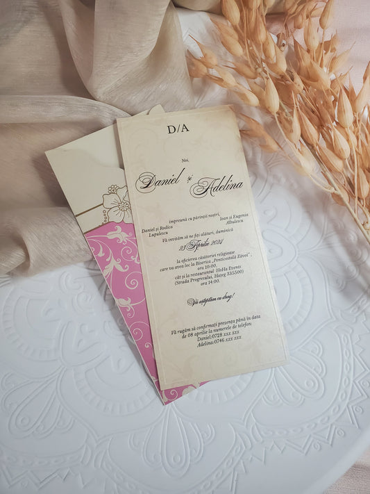 Invitație pentru nuntă-Elegance 2-cod 1634