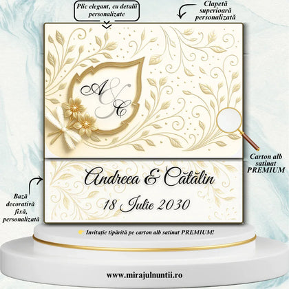 Invitatii nunta cod Miraj-20201