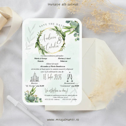Invitație nuntă cod Magnific C.25-10025