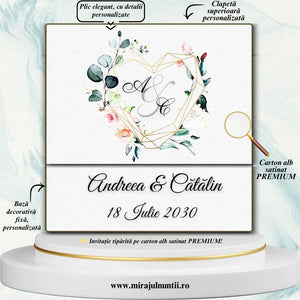 Invitatii nunta cod Miraj-20691 - MirajulNuntii.ro