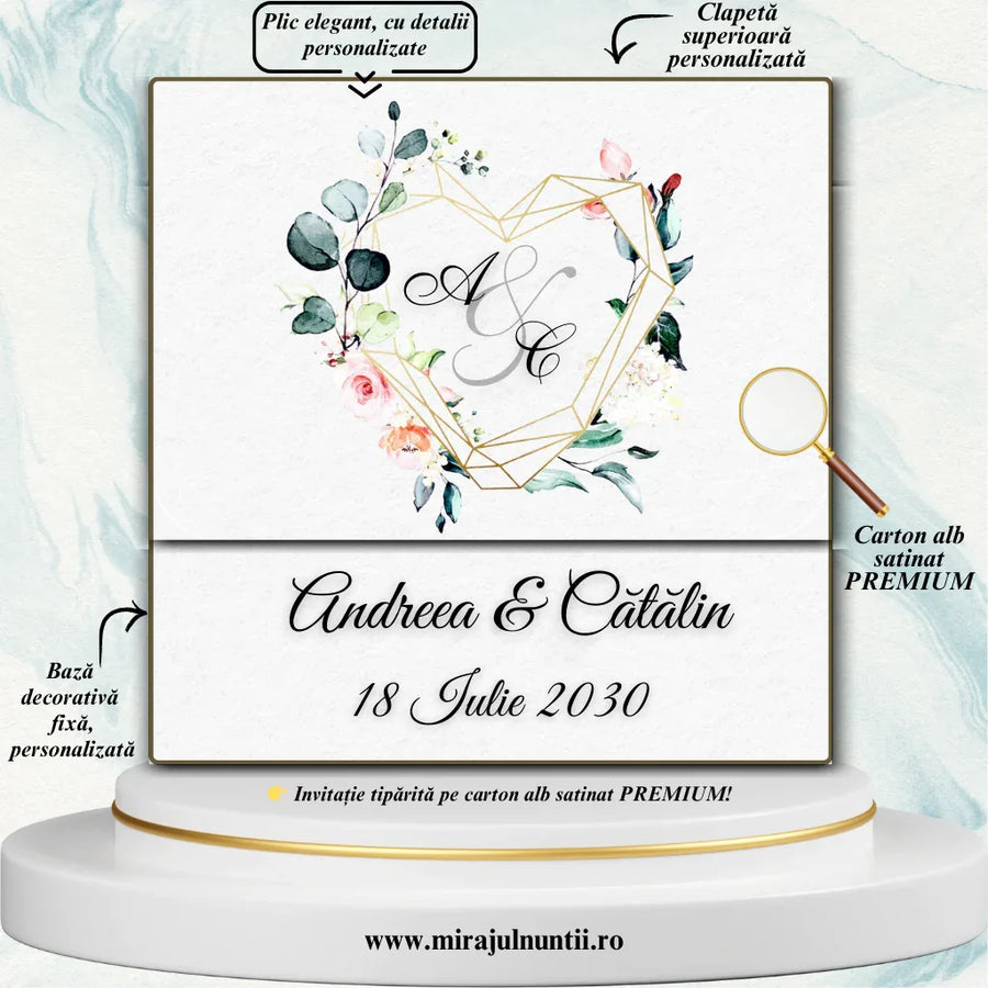 Invitatii nunta cod Miraj-20691