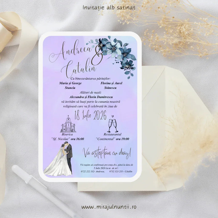 Invitație nuntă cod Magnific C.20-10020