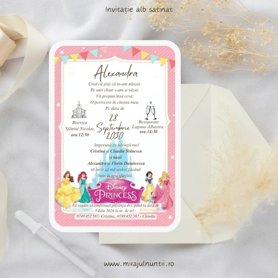 Invitație de botez cod Magnific B.24-20024