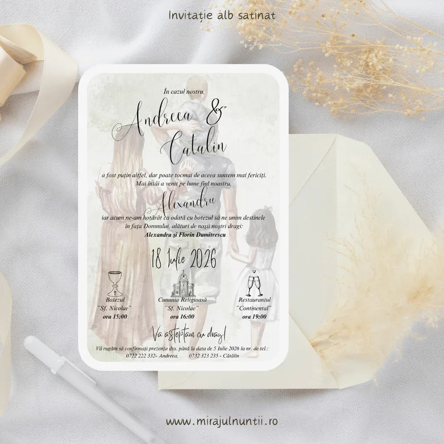 Invitație nuntă cod Magnific C.27-10027