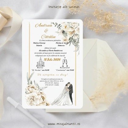 Invitație nuntă cod Magnific C.8-10008