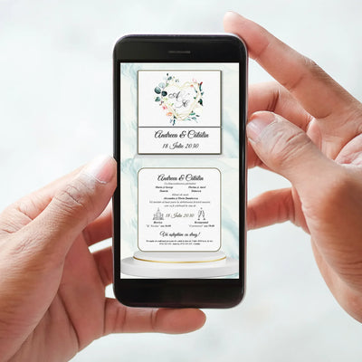 Invitatie NUNTA Digitala - cod 20691 - MirajulNuntii.ro