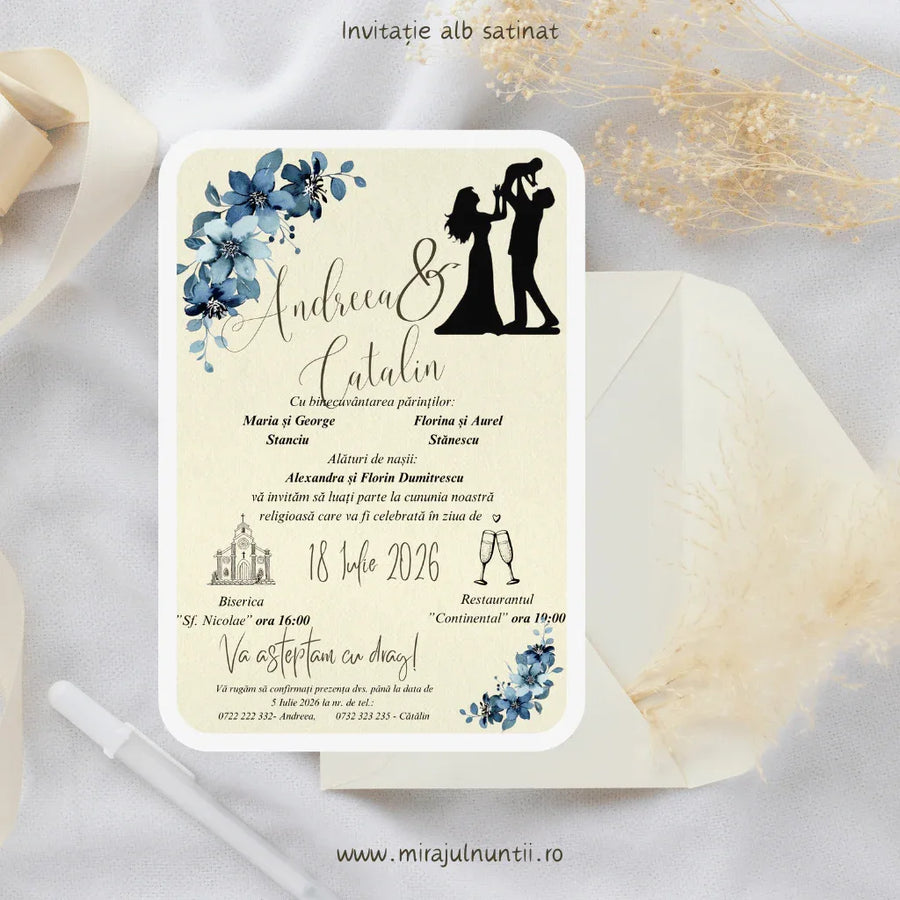 Invitație nuntă cod Magnific C.21-10021