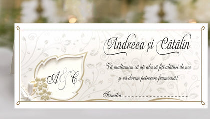 Plic de bani nunta cod "Miraj 2020"