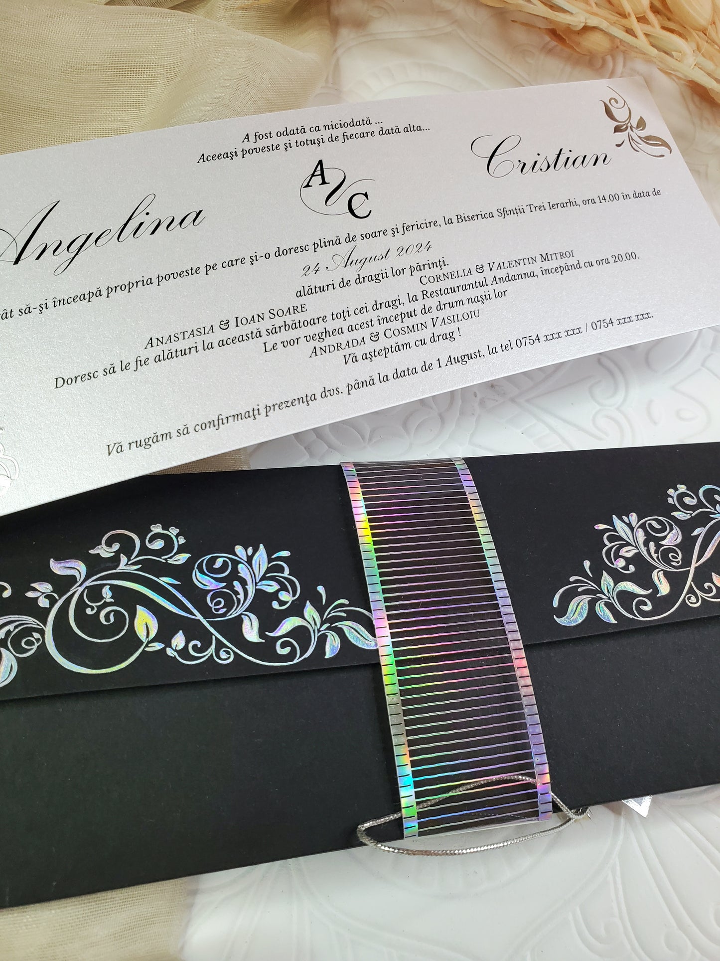 Invitație pentru nuntă-Elegance 2-cod 1087