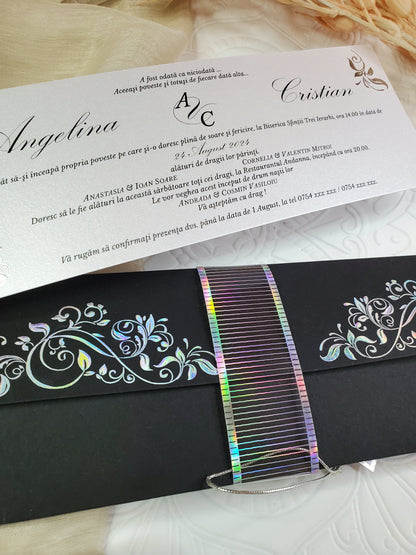 Invitație pentru nuntă-Elegance 2-cod 1087