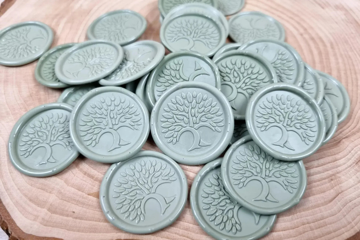 Sigilii din ceară naturală - model Kaki Copacul Vietii