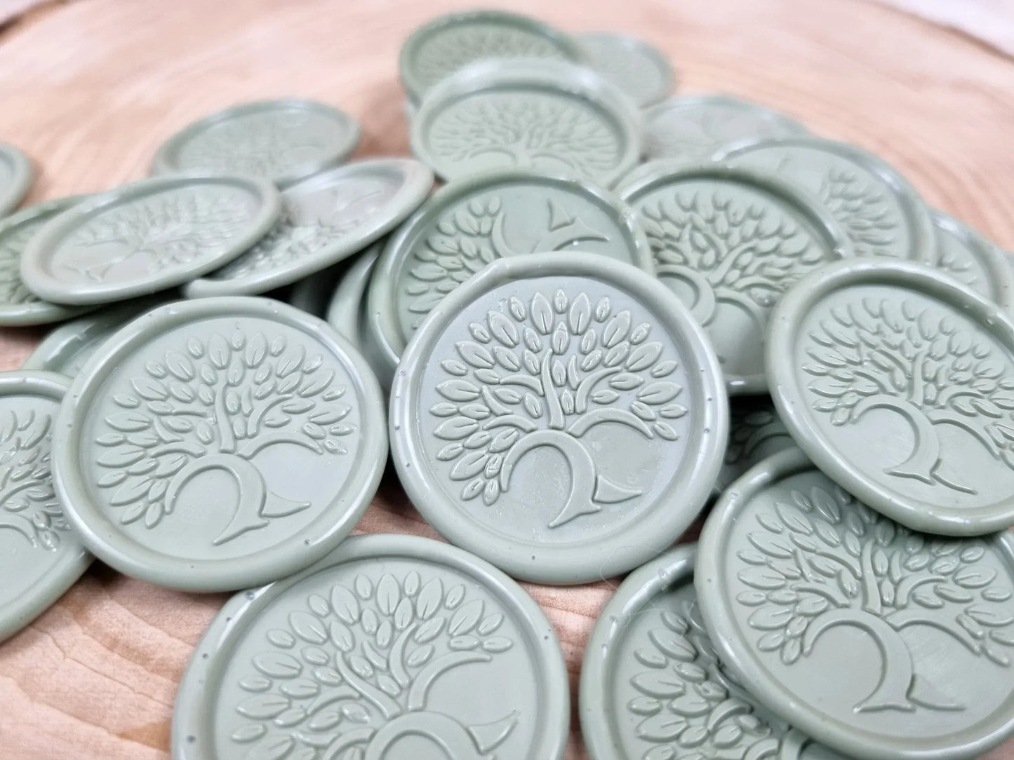 Sigilii din ceară naturală - model Kaki Copacul Vietii