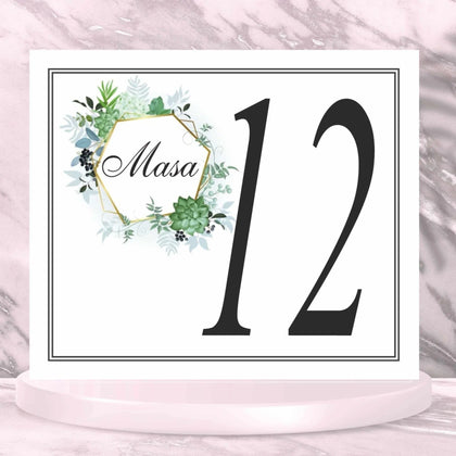 Numar de masa cod miraj-2059