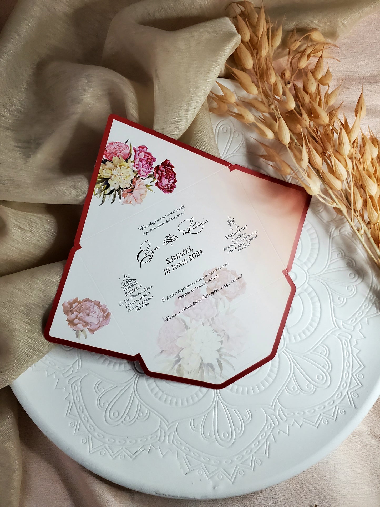 Invitație pentru nuntă-Elegance 2-cod 218