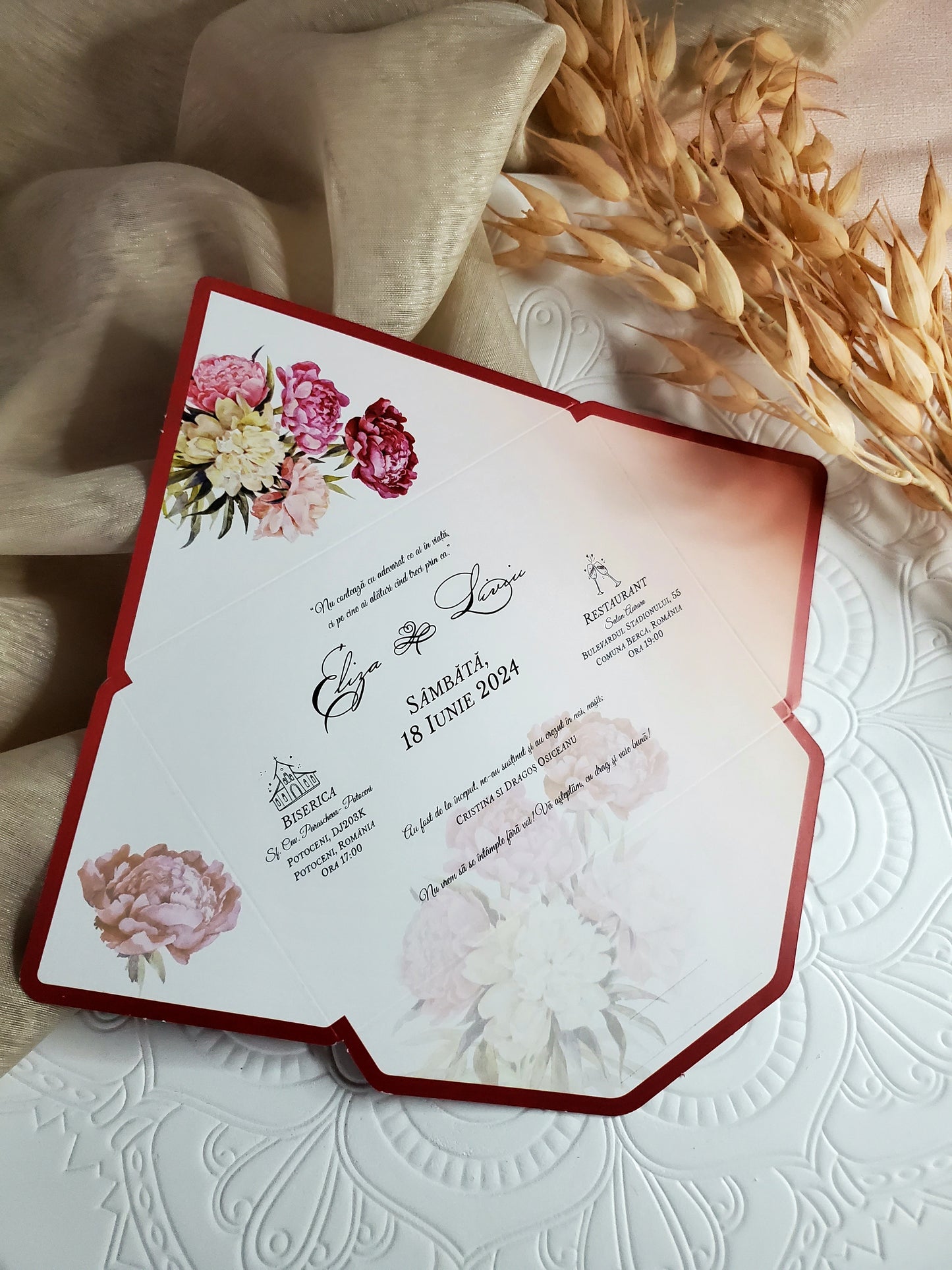 Invitație pentru nuntă-Elegance 2-cod 218