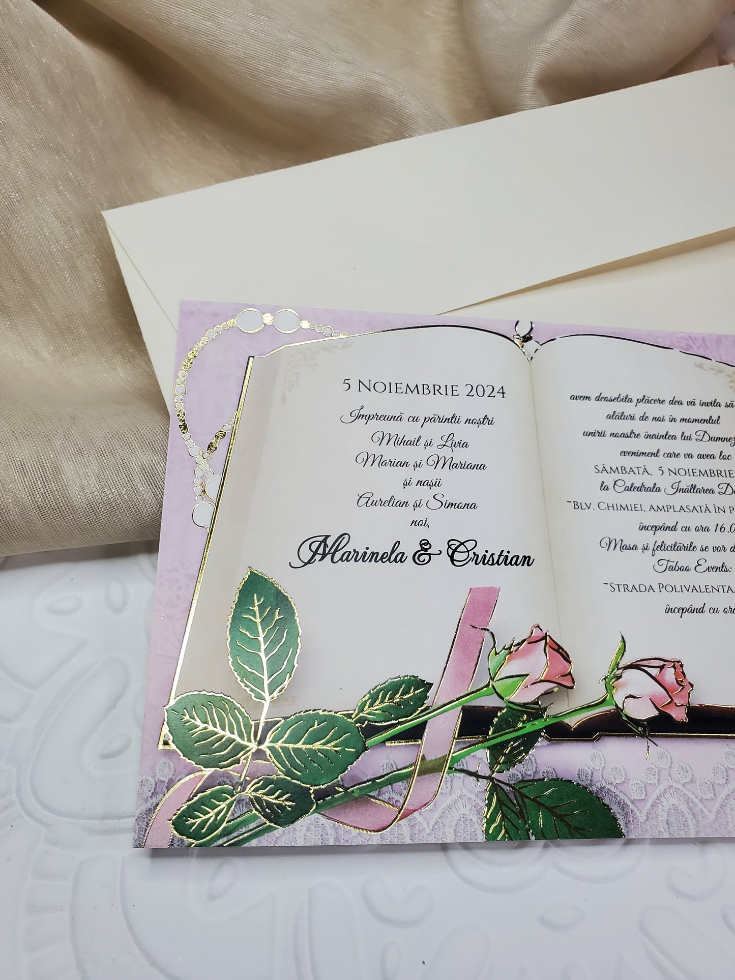 Invitație pentru nuntă-Elegance 2-cod 2252