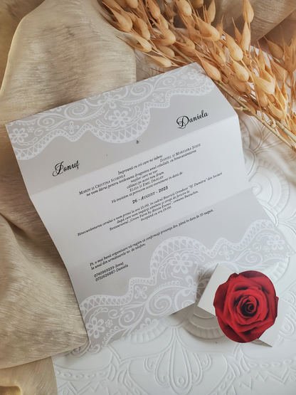 Invitație pentru nuntă-Elegance 2-cod 233