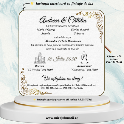 Invitatii nunta cod Miraj-20281