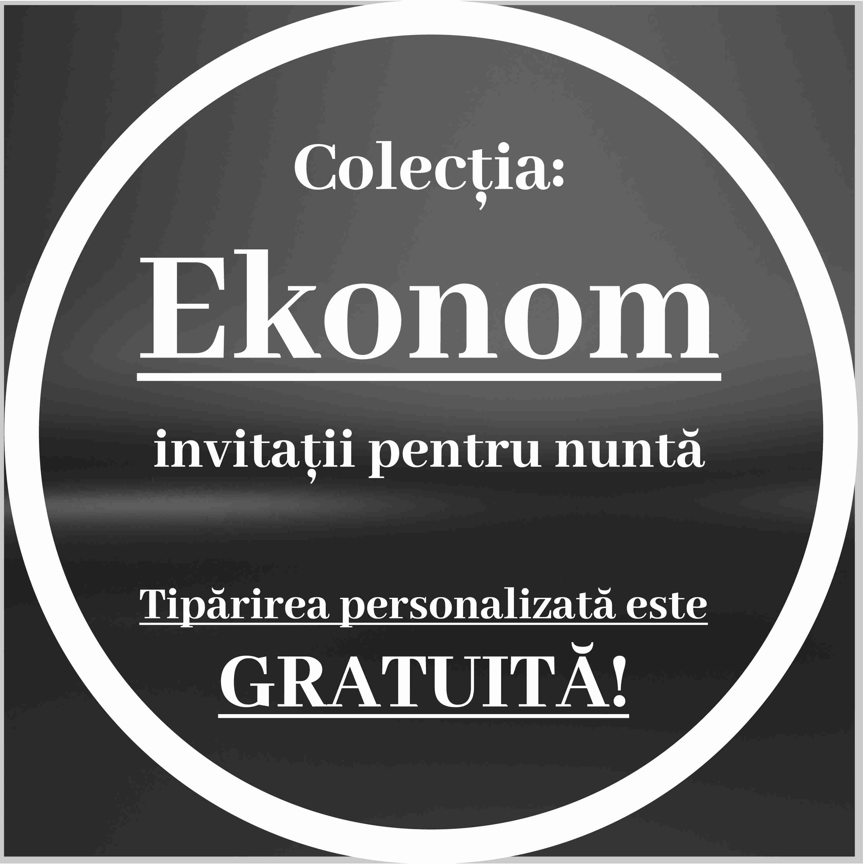 Invitații de Nuntă - Colectia Ekonom