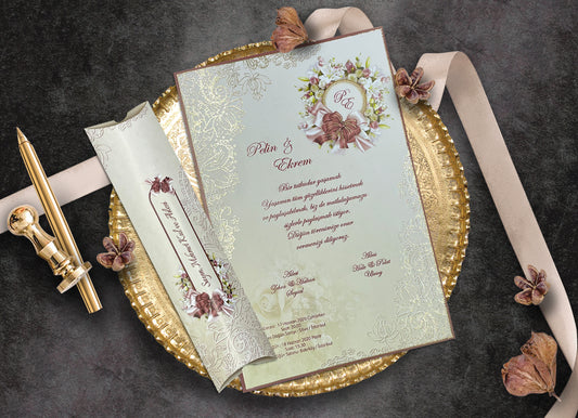 Invitație pentru nuntă-Elegance 1-cod 3221