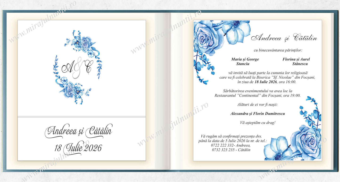 Invitatie NUNTA Digitala - cod 5032 - Miraj - MirajulNuntii.ro