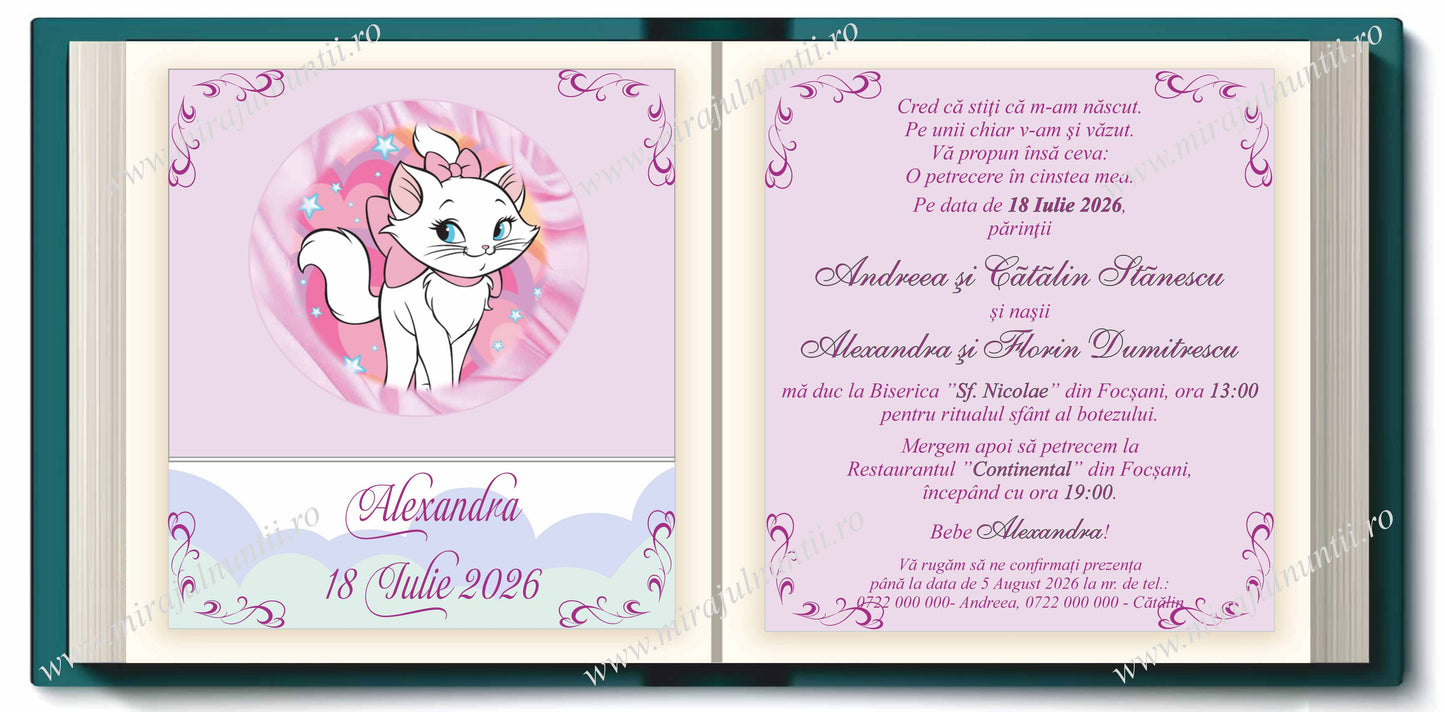 Invitatie BOTEZ Digitala - cod 5726 - Mirajul Nuntii