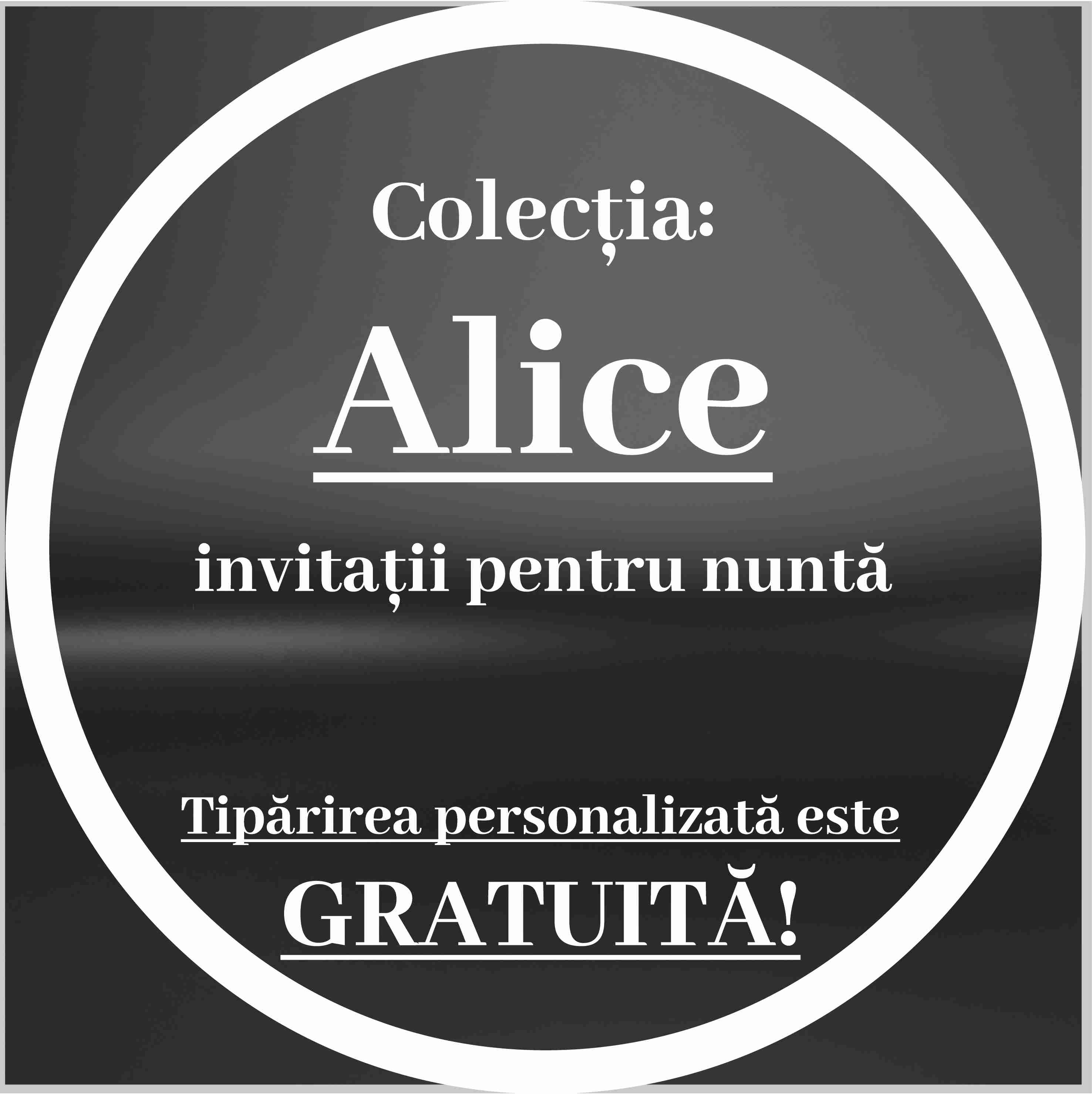 Invitații Nuntă - Colecția Alice